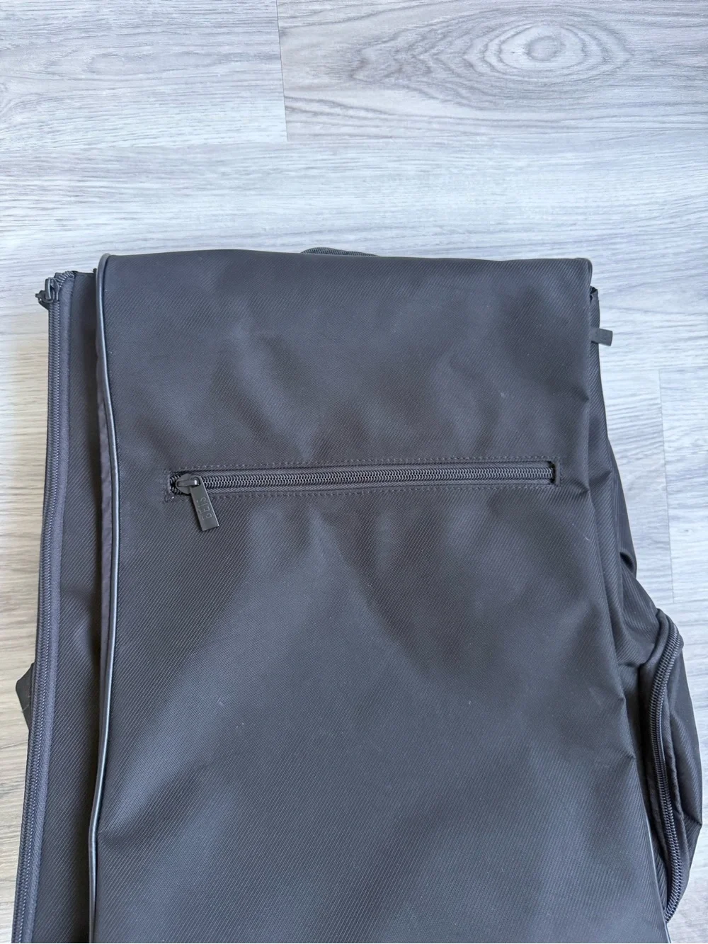 BEIS Black Convertible Laptop Backpack with Front Zip Pocket